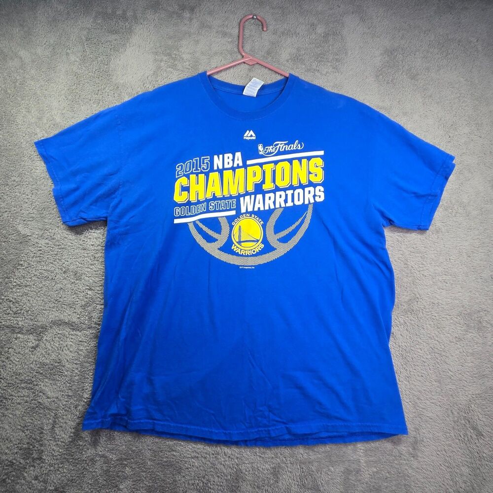 Golden State Warriors T-Shirt Men's XL Blue 2018 Champions NBA Finals Gildan